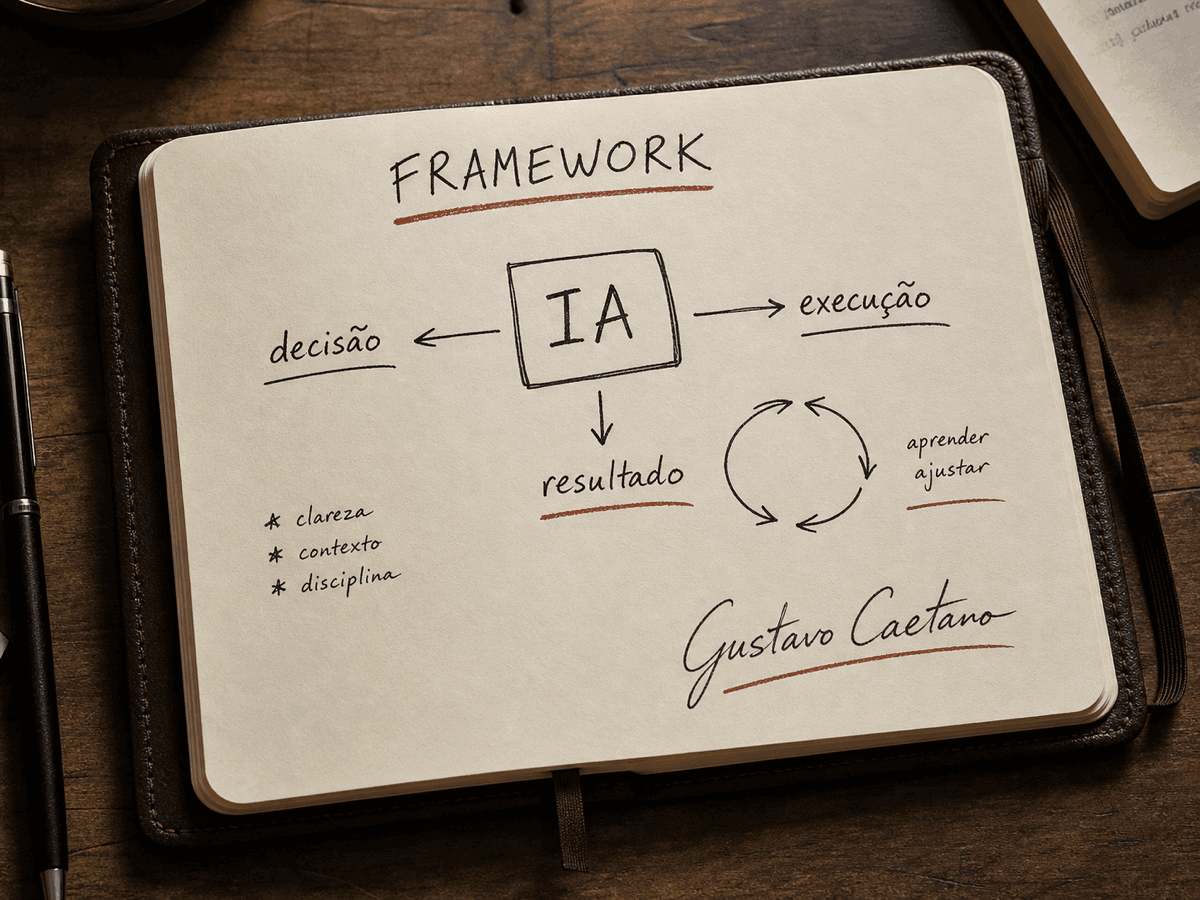 Ilustração em caderno Moleskine gerada via GPT Image para Samba Ventures