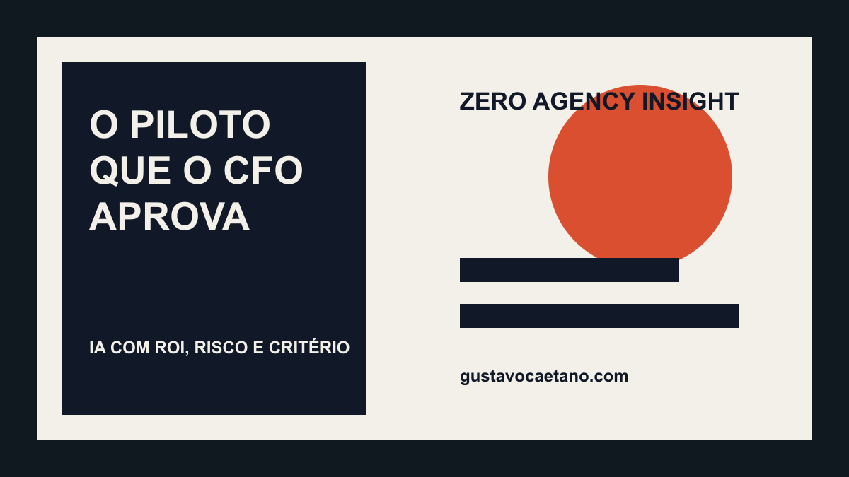 Imagem de capa do artigo: O piloto de IA que o CFO aprova
